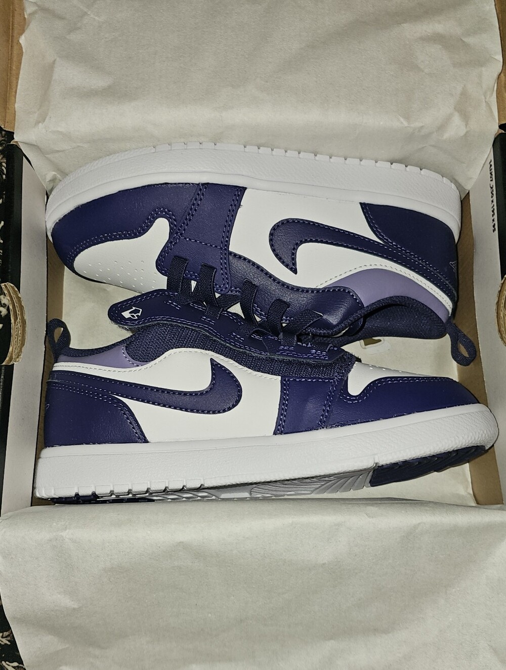 Kids Jordan 1 Low Purple Brand New! Size 3Y